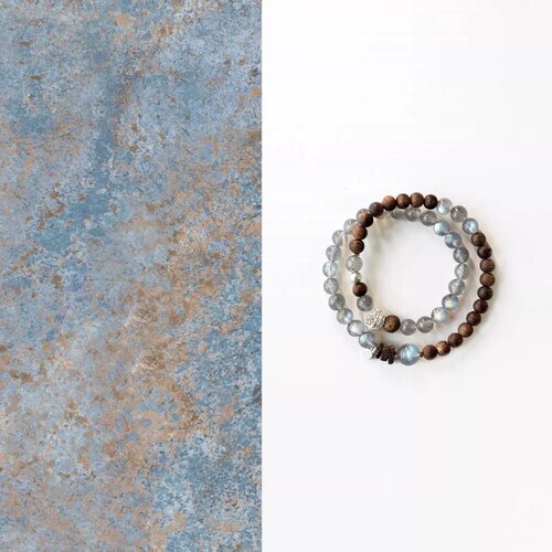 天然月光石沉香双圈手链好运