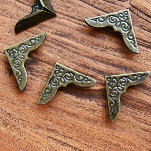 复古金属护角DIY相册护角压角笔记日记本包角金属保护角五金菜单