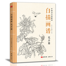 美学大师 白描画谱 花卉篇 中国工笔技法画册集书籍入门初自学者零基础教程材成人手绘临摹勾线名家底稿图大全美术绘画