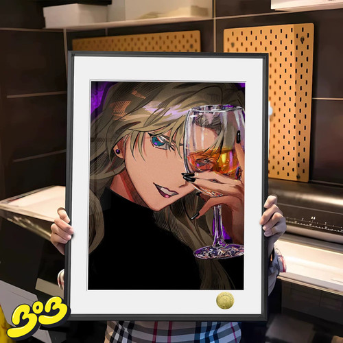 【BOB2】现货 皇呱 酒中秘密 柯南贝尔摩德酒中秘密 装饰画午睡毯