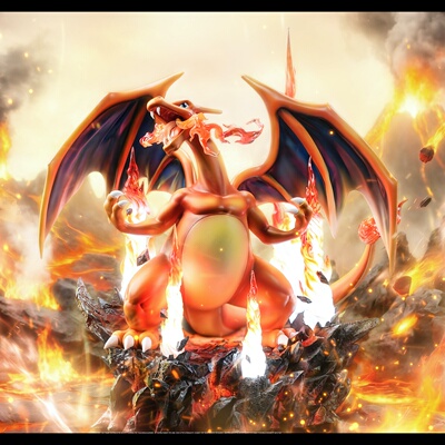 【BOB2】代购订金 ODIN 喷火龙 CHARIZARD ODPHD 雕像潮玩摆件