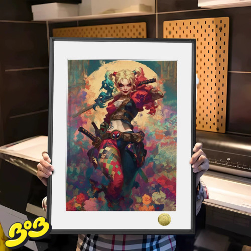 【BOB2】代购现货 皇呱 邪恶小丑女 DC漫画 哈莉 奎茵 装饰画地毯