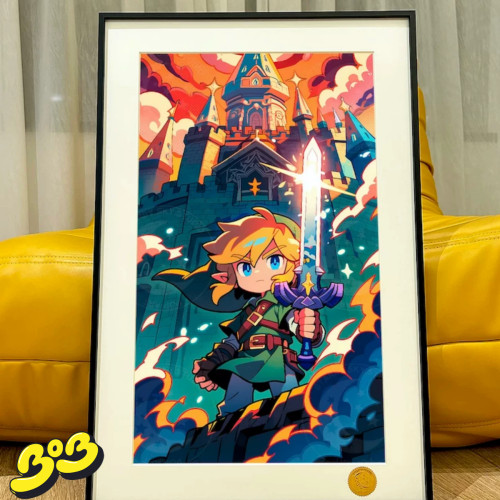 【BOB2】代购现货 星空 Q版林克 LINK塞尔达传说旷野之息 装饰画