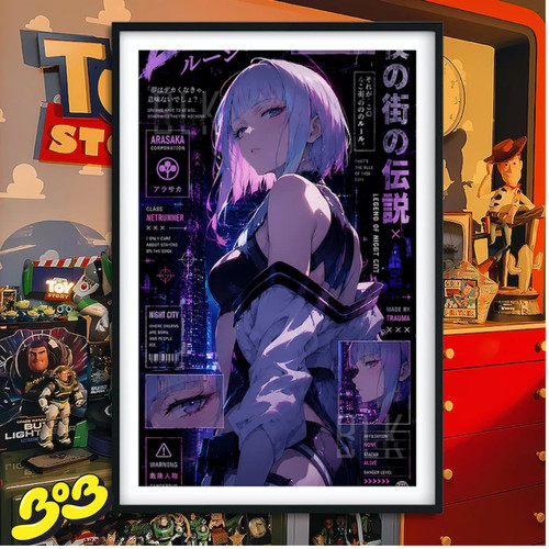【BOB2】现货 巴洛克 赛博露西 赛博朋克边缘行者LUCY大卫 装饰画