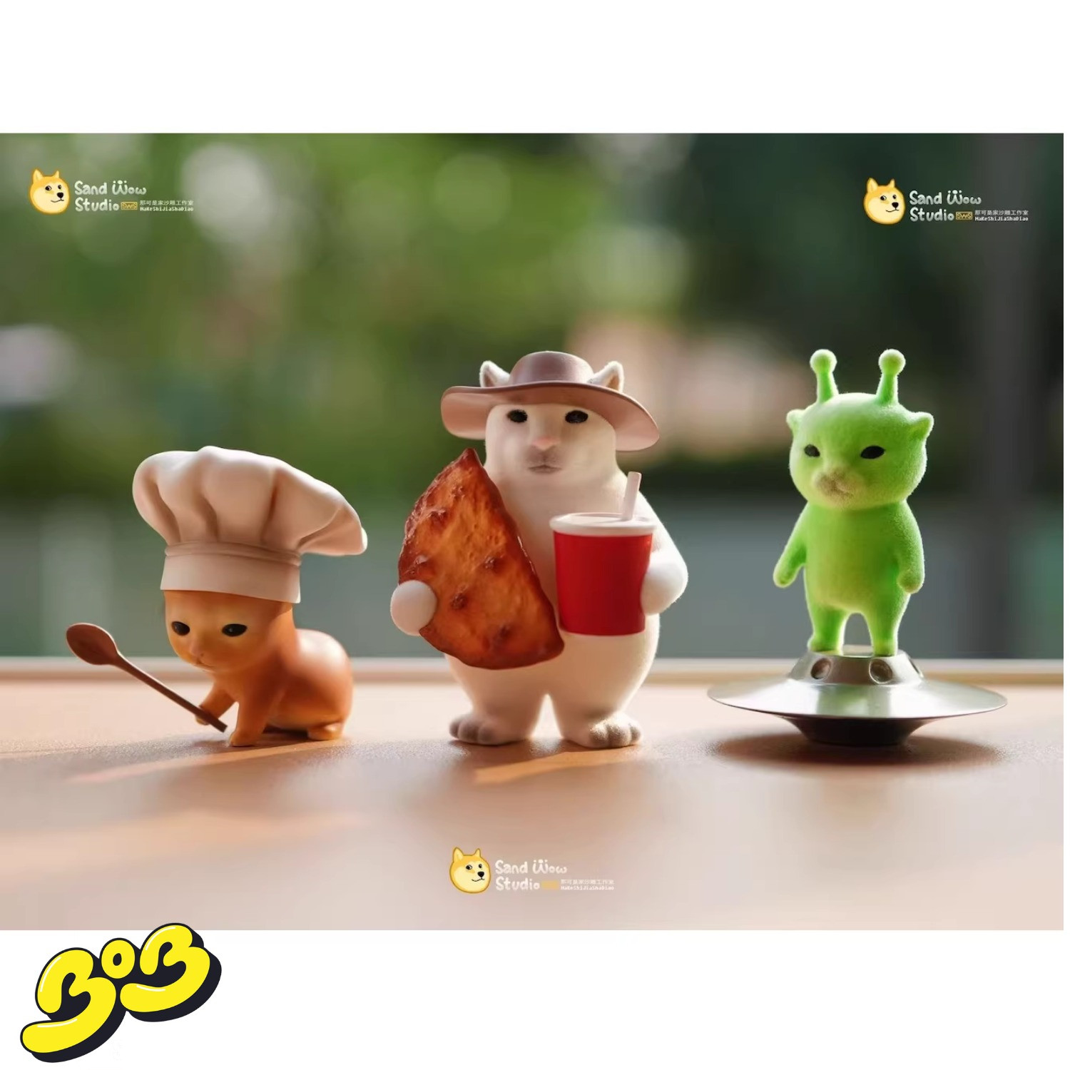 【BOB2】代购现货 SANDWOW 干嘛猫 厨师猫 外星猫 SWGMCS 雕像