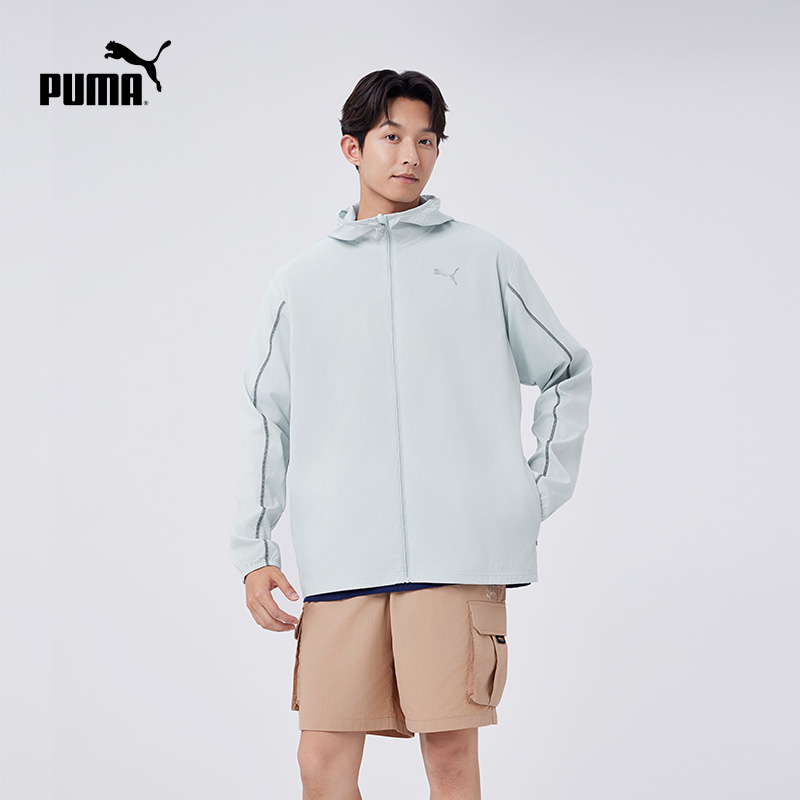 跑步健身连帽梭织夹克男PUMA彪马