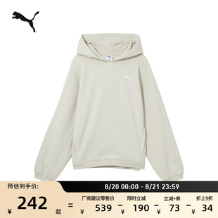 运动上衣631307 宽松经典 T7连帽卫衣套头衫 女PUMA彪马新款 落肩长袖