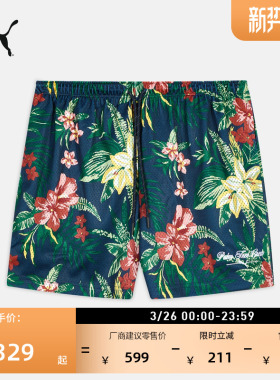 PTC联名|热带风满印高尔夫运动短裤男PUMA彪马官方休闲上衣630223