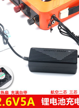 12V锂电瓶充电器12.6V5A锂电池充电机三串聚合物锂电池组12V 40AH