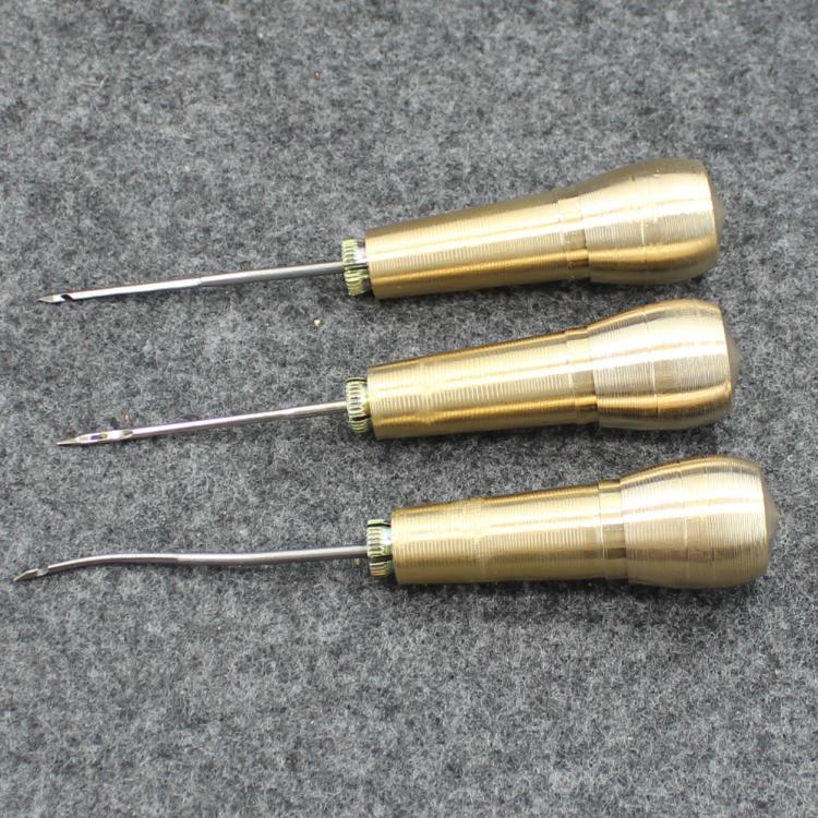 锥子带钩针手工皮革纯铜DIY修鞋