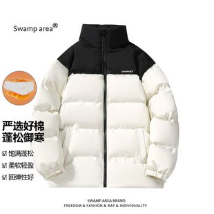 SWAMP AREA美式冬季棉衣男宽松保暖面包服外套防寒加厚情侣棉服