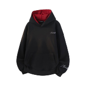 美式 CHARILE GOLF 复古高街宽松落肩连帽拼色卫衣