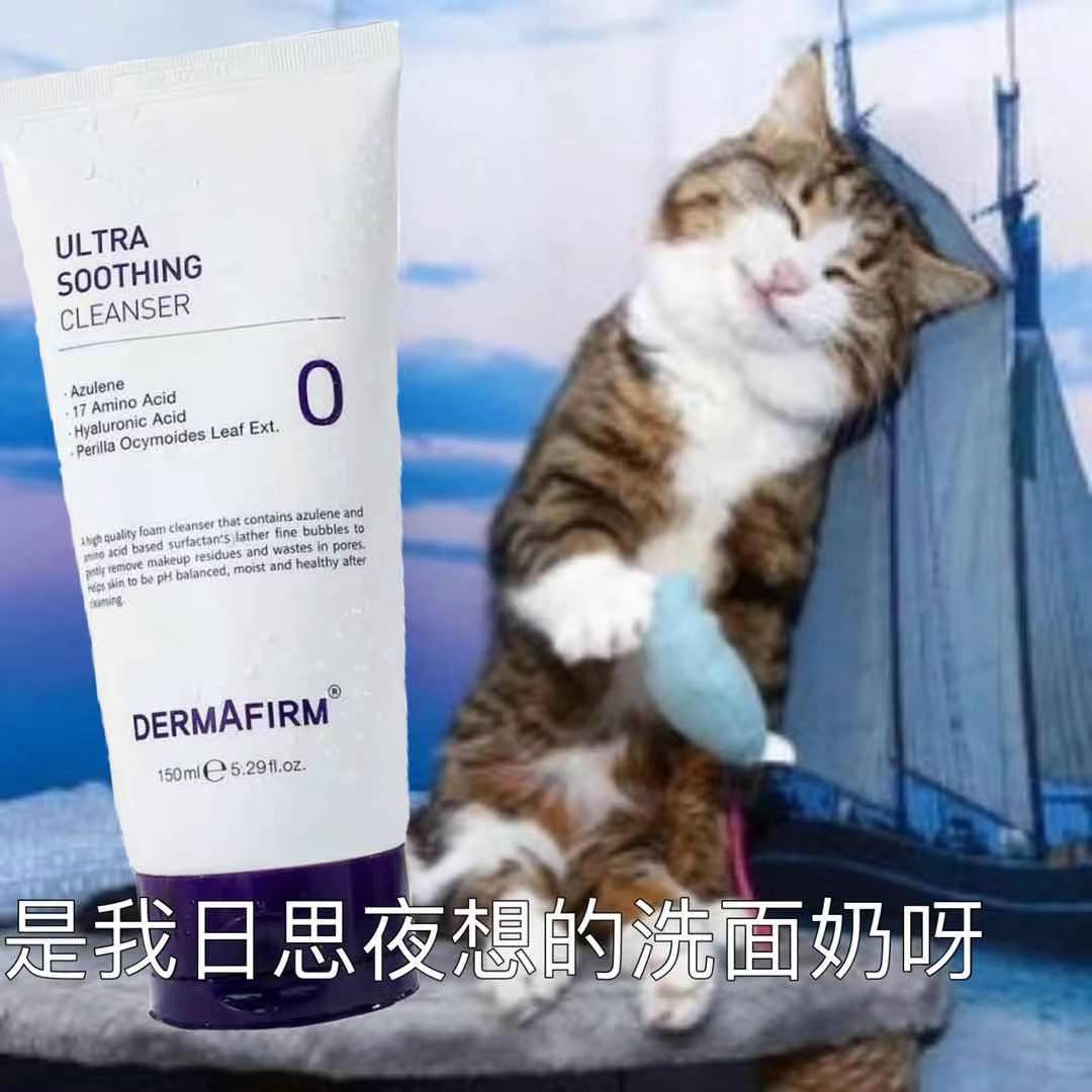 有防伪~ 德妃Dermafirm紫苏洁面150g氨基酸泡沫控油 适合油皮