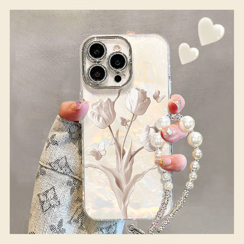 苹果郁金香手链支架防摔手机壳