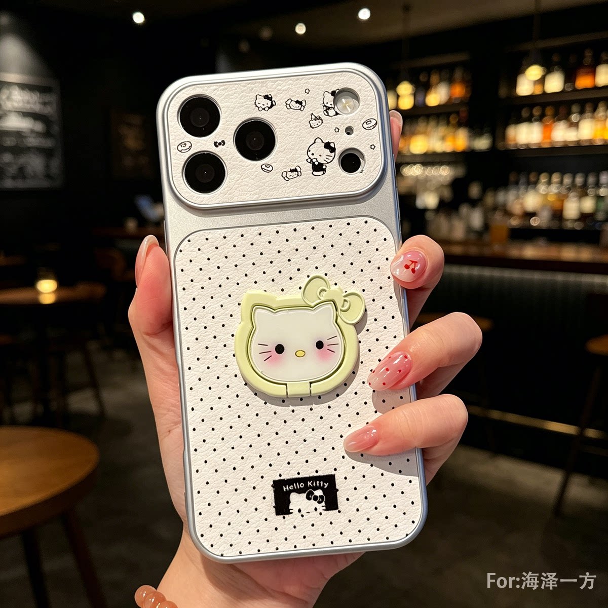 大视窗波点kitty支架秒变1手机保护套/壳
