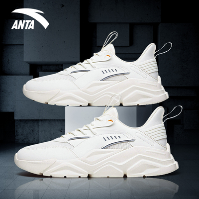 安踏男鞋运动鞋官方正品2025夏季新款青少年网面透气轻便休闲鞋子