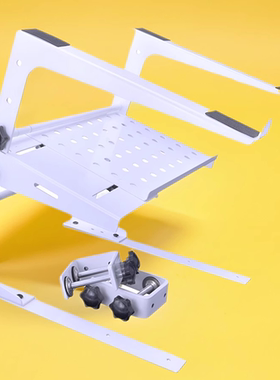 白色DJ电脑支架 电音编曲MIDI键盘架 便携打击垫架 DJ桌面打碟架