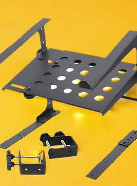 电音桌面金属打碟机架升降DJ电脑支架多功能数码声卡托架DJ stand