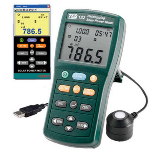 台湾泰仕TES-132 太阳能功率表(纪录型)TES132