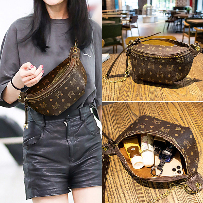 秋冬ins超火胸包2021新款潮斜挎洋气女包百搭夏时尚单肩网红腰包