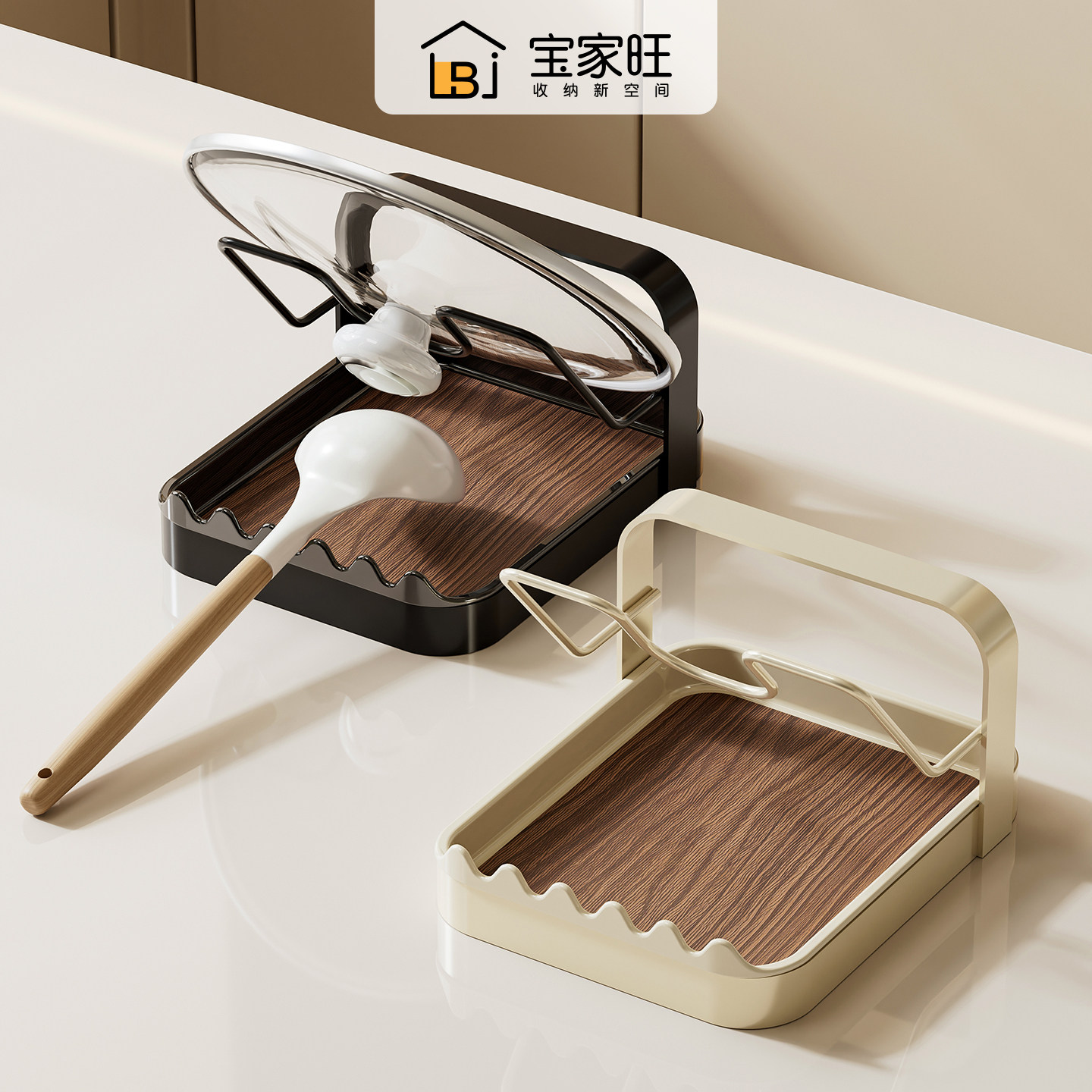 锅盖架台面厨房专用立式放置器图片