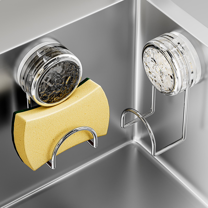 【2025新款】吸盘洗碗海绵沥水架