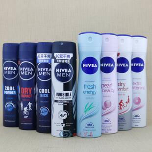Nivea perspirant妮维雅止汗喷雾男女香体露香水爽身露腋下 anti