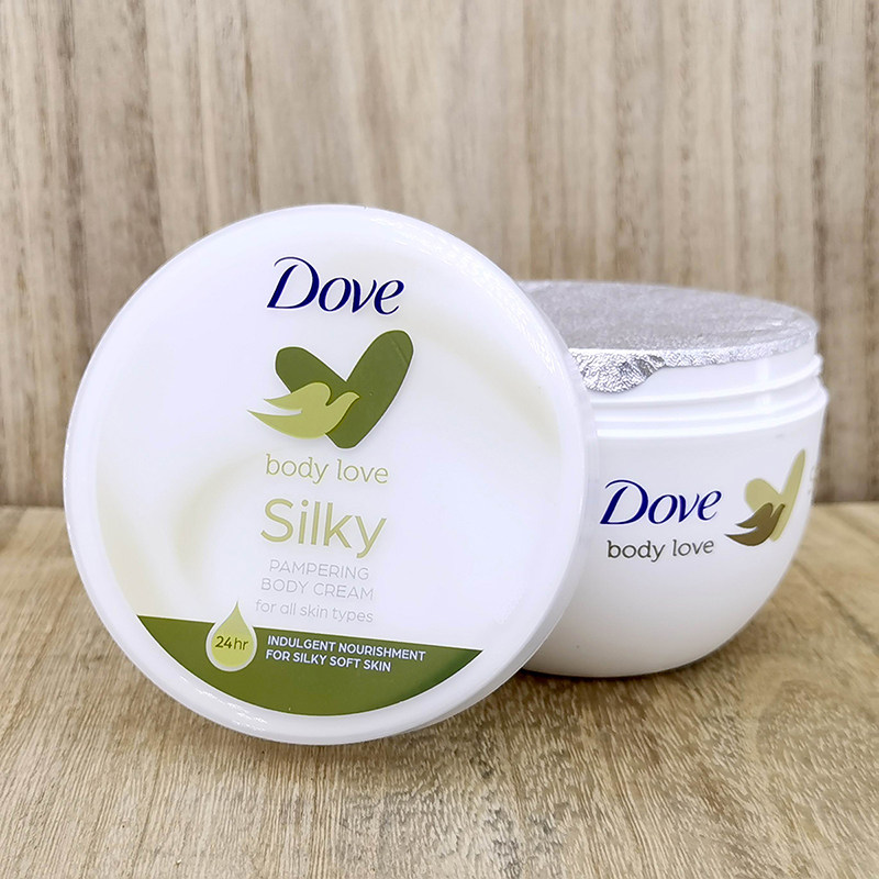 Dove body cream silky多芬身体乳大白碗保湿补水丝质柔滑润肤霜