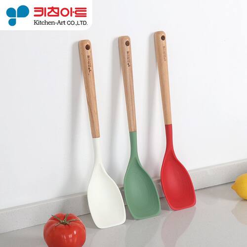 kitchen-art硅胶铲勺实木圆把