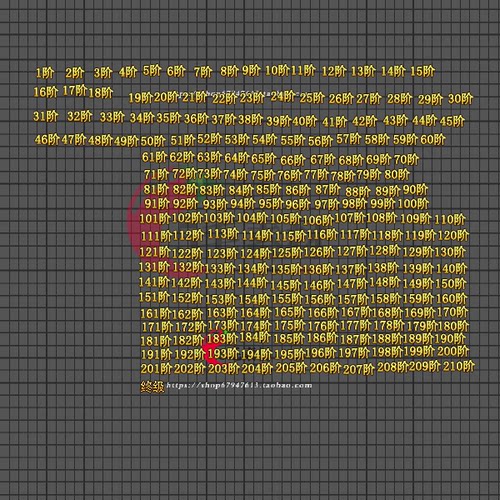传奇等级素材 1阶到210阶加终极 QT120