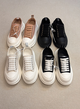 小个子帆布鞋低帮帆布女显瘦增高厚底矮子乐休闲男士运动百搭学生