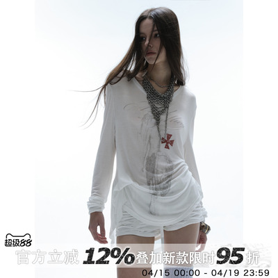 原创圆领轻薄防晒朋克T恤