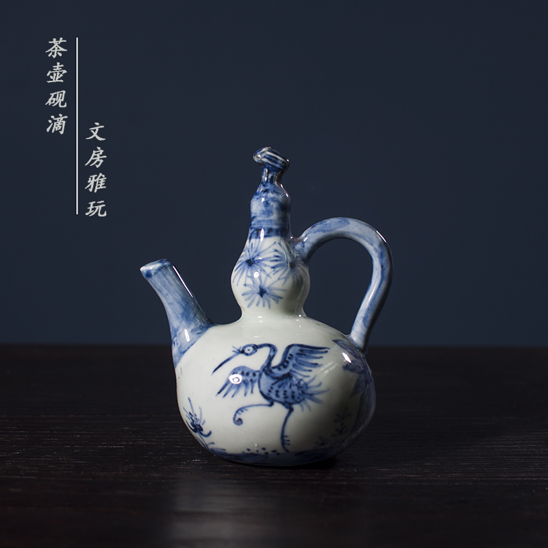 墨上云间陶瓷砚滴创意仿古
