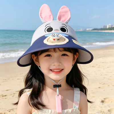 疯狂动物城朱迪尼遮阳克风扇帽子