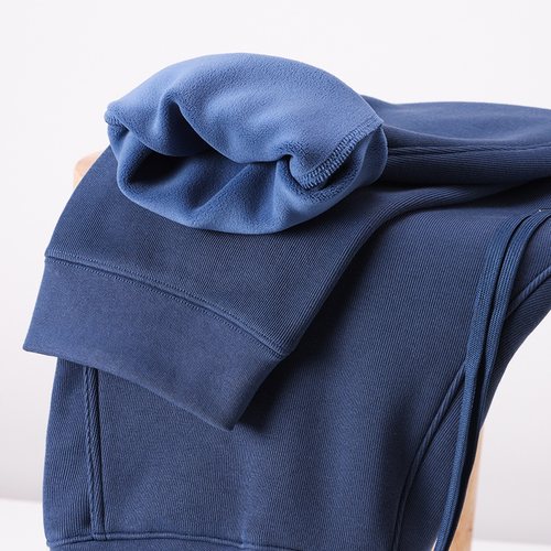 Mostarsea~480g重磅卫裤男摇粒绒运动休闲裤松紧腰纯色加绒束脚裤