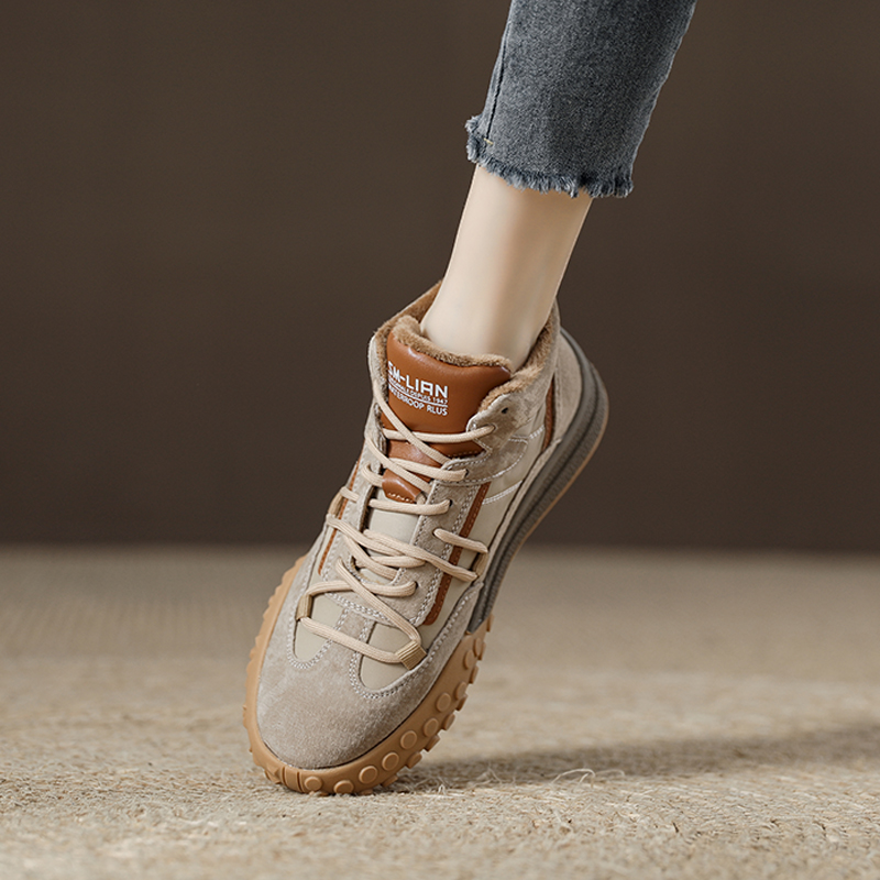 软底软面~丨ONGYSL丨阿甘鞋女加绒棉鞋女鞋轻便高帮休闲运动鞋女