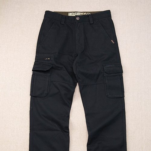 Mostarsea~秋冬季厚款休闲裤男士纯棉宽松长裤子多口袋直筒工装裤