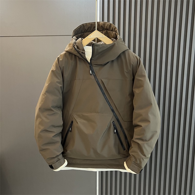 MAROLIO~时髦入冬无压力！石墨烯羽绒服男日系户外工装连帽冲锋衣