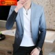 免烫帅气休闲百搭男士 西装 潮流修身 韩版 渐变色小西服 外套男春秋季