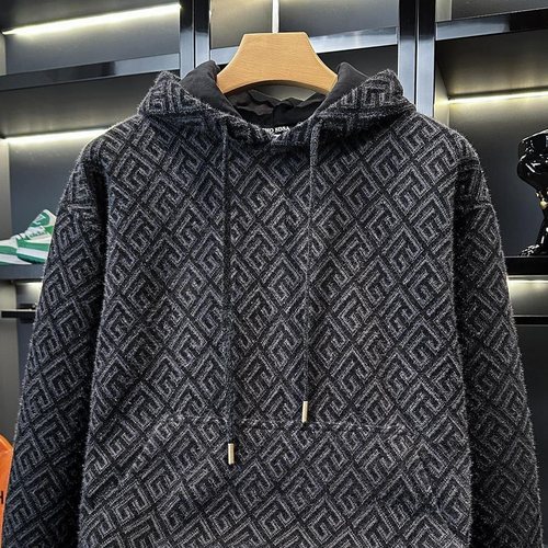 Mostarsea~秋冬季新款连帽卫衣轻奢高端男士冬装时尚休闲套头上衣