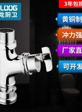 时龙公共卫生间手扭老式冲洗阀纯铜延时阀冲水阀厕所小便阀 CL03