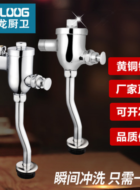 时龙 全铜小便器手按式冲水阀  延时冲洗阀 节水冲水阀小便阀CL09
