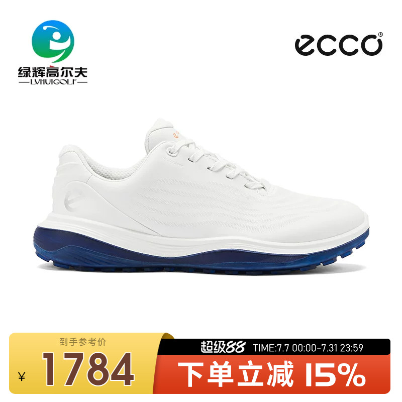 ECCO爱步高尔夫男士球鞋 超轻1代系列透气防滑无钉golf防水运动鞋