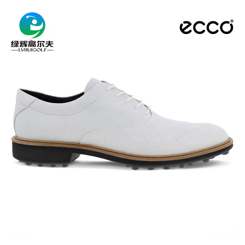 ECCO爱步高尔夫球鞋男士新款经典混合系列防水舒适防滑透气休闲鞋