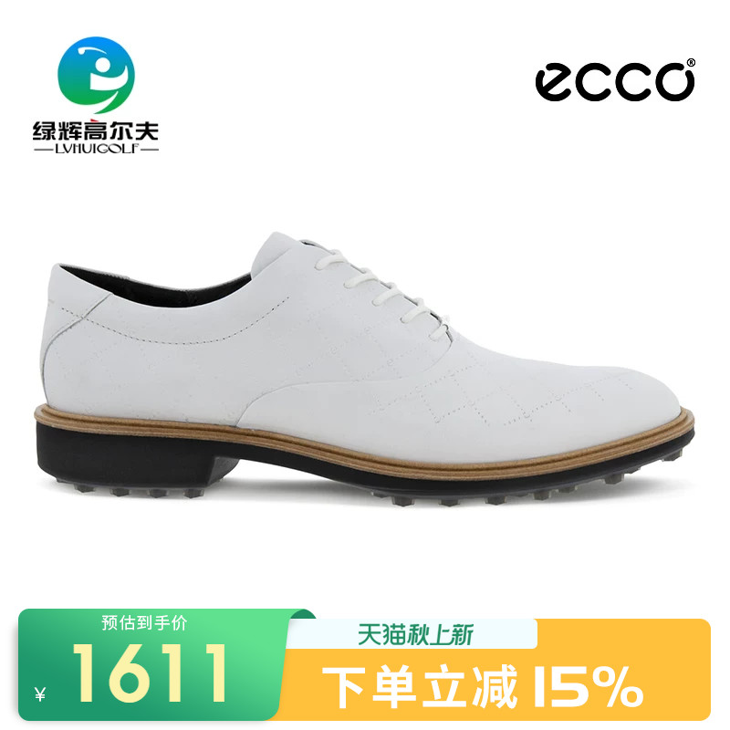 ECCO爱步高尔夫球鞋男士新款经典混合系列防水舒适防滑透气休闲鞋