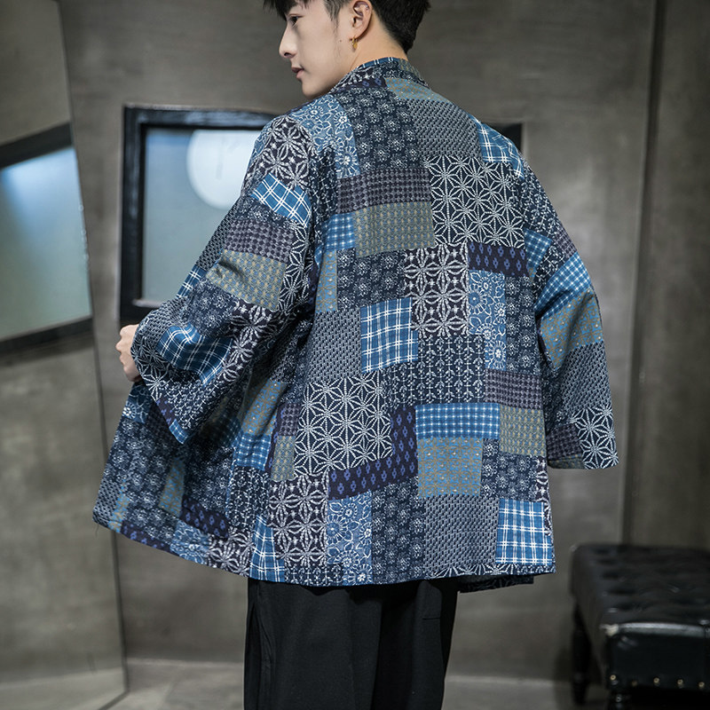 QT4003-TX98 特P30 中国风印花五分袖开衫汉服防晒衣图片