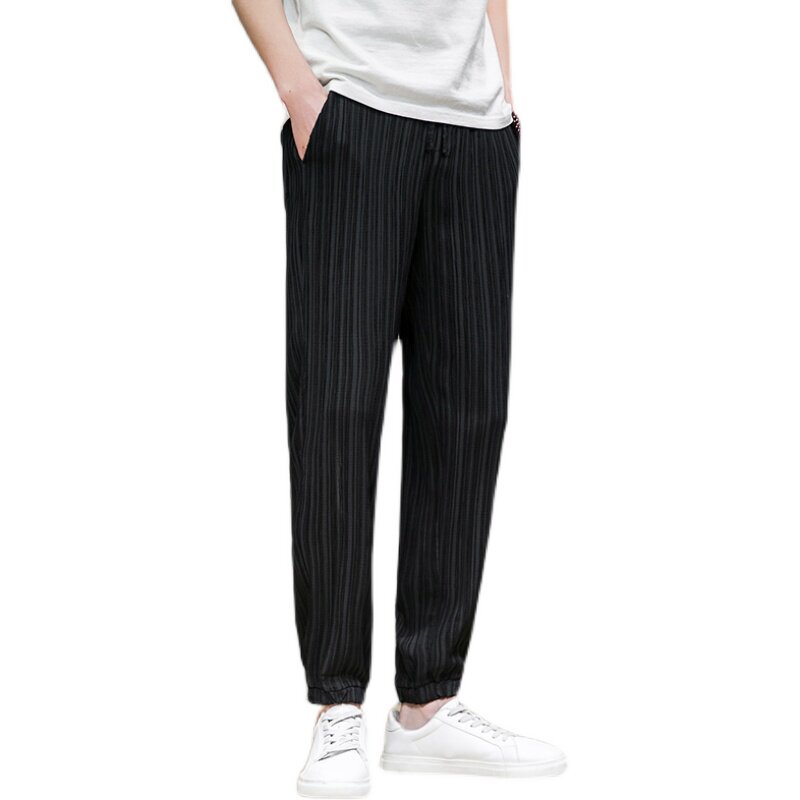 中国风夏季男士纯色微弹薄款九分休闲裤束脚裤QT4003-K685p55,男装休闲裤,星座815（原A203）