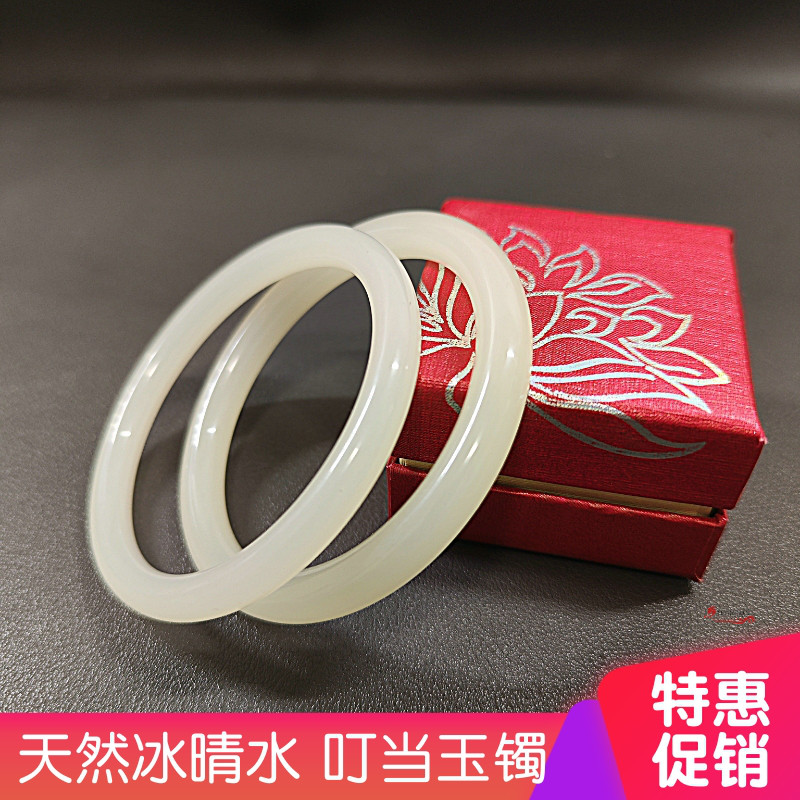 新疆和田玉窄圆条美人条叮当镯