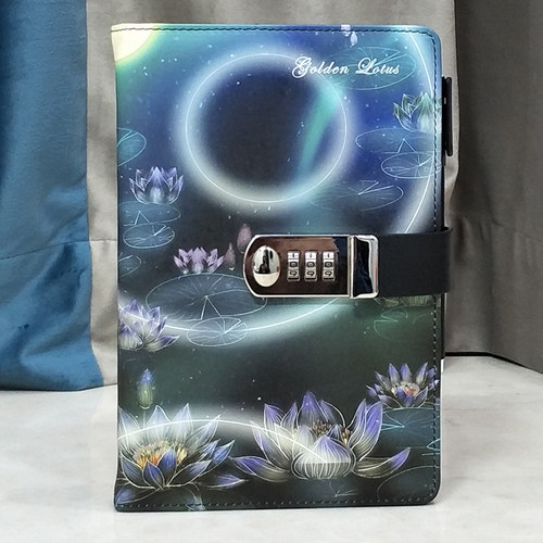 铁文章密码锁可爱卡通手绘日记本