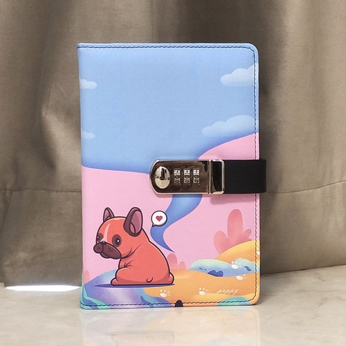 一二年级卡通密码本中小学生带锁日记本密码锁简约儿童创意笔记本